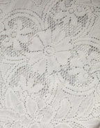 Dolce & Gabbana White Embroidery Lace Cotton Blouse Top