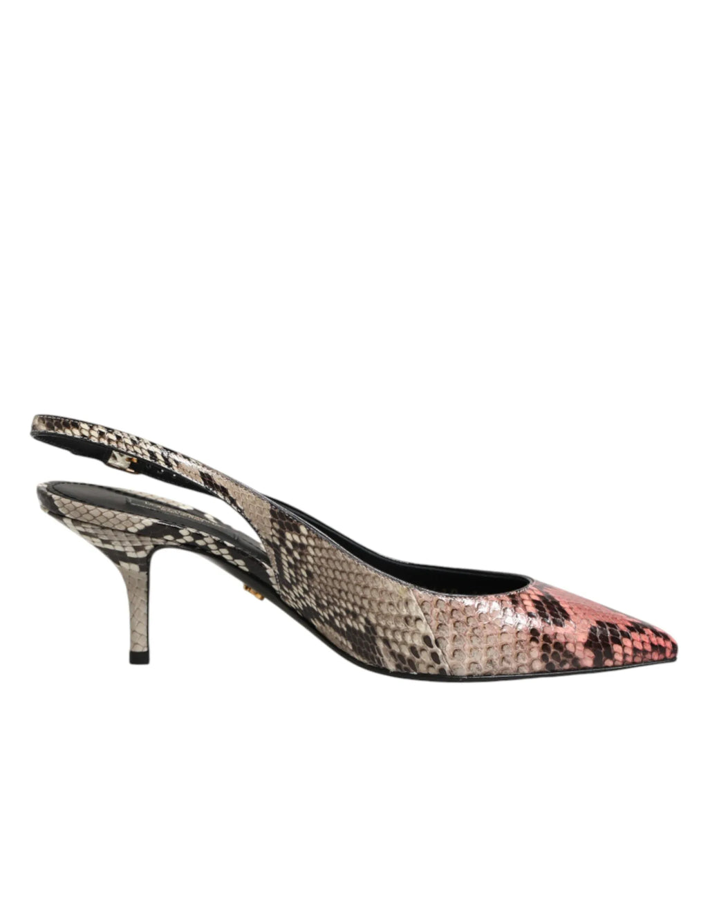 Dolce & Gabbana Multicolor Leather Heels Slingback Shoes - Zeiniez