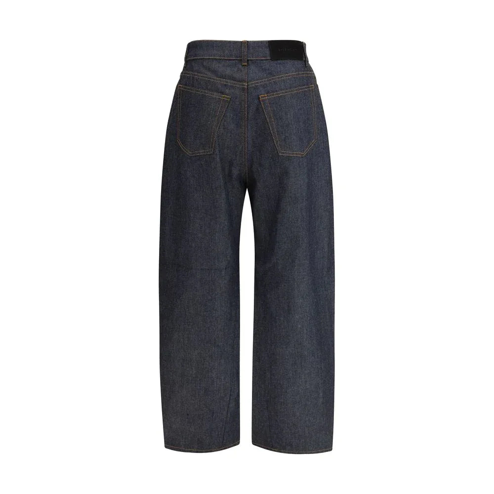 Givenchy Blue Cotton Casual Pants - Zeiniez