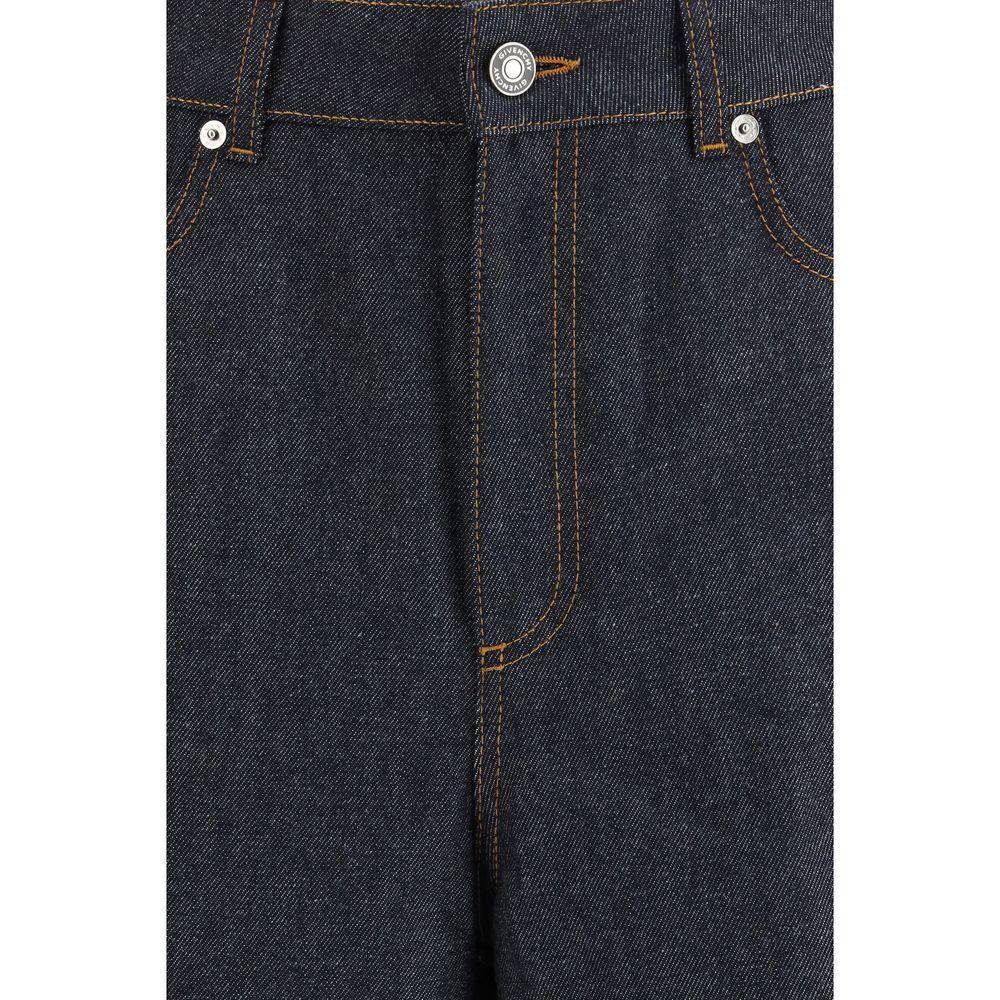 Givenchy Blue Cotton Casual Pants - Zeiniez