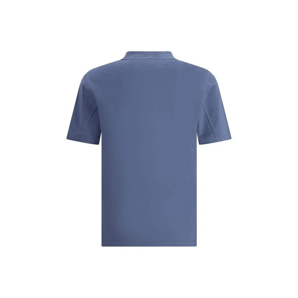 Brunello Cucinelli Blue Cotton T-Shirt - Zeiniez