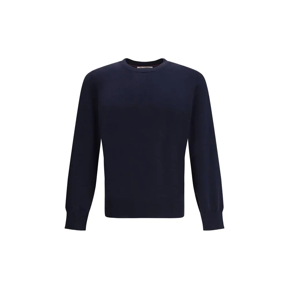 Brunello Cucinelli Blue Cotton Sweatshirt - Zeiniez