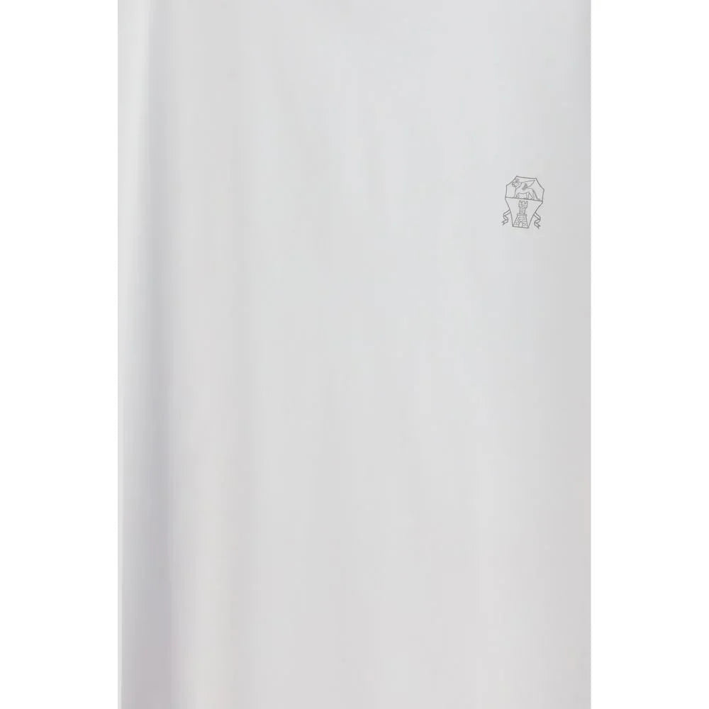 Brunello Cucinelli White Cotton T-Shirt - Zeiniez