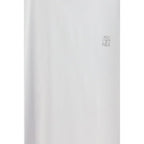 Brunello Cucinelli White Cotton T-Shirt - Zeiniez