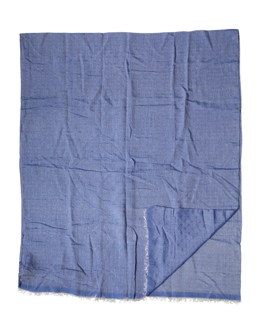 Dolce & Gabbana Blue Lace Stole Cotton Neck Wrap Shawl Scarf - Zeiniez