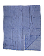 Dolce & Gabbana Blue Lace Stole Cotton Neck Wrap Shawl Scarf - Zeiniez