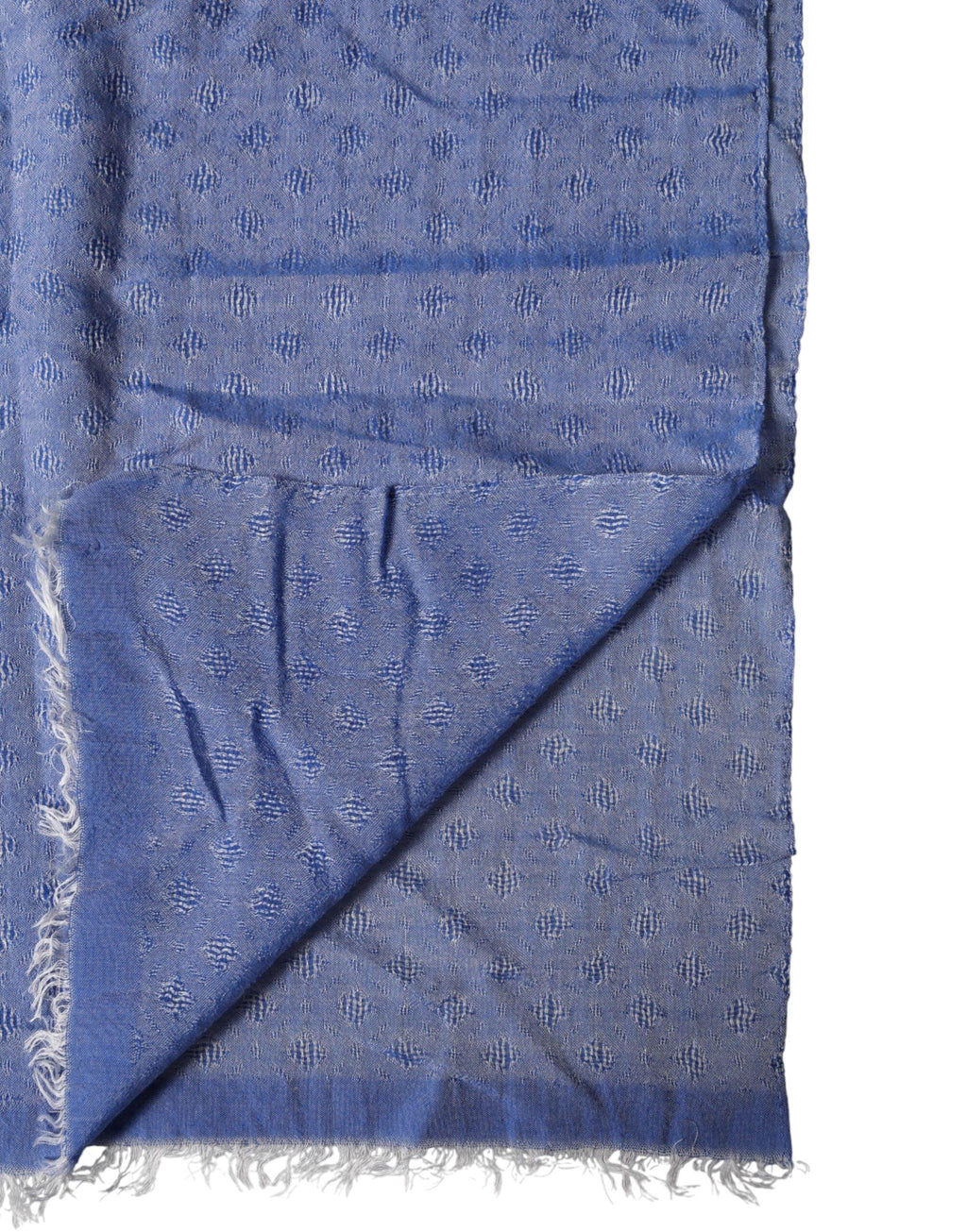 Dolce & Gabbana Blue Lace Stole Cotton Neck Wrap Shawl Scarf - Zeiniez