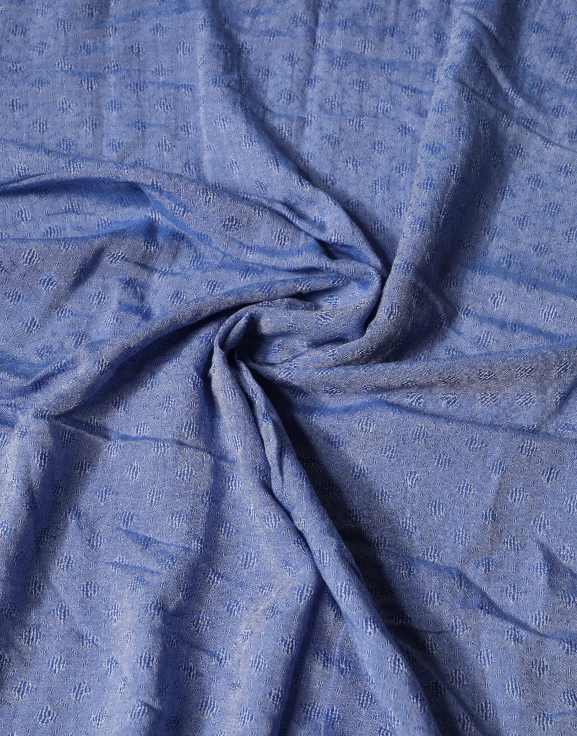 Dolce & Gabbana Blue Lace Stole Cotton Neck Wrap Shawl Scarf - Zeiniez