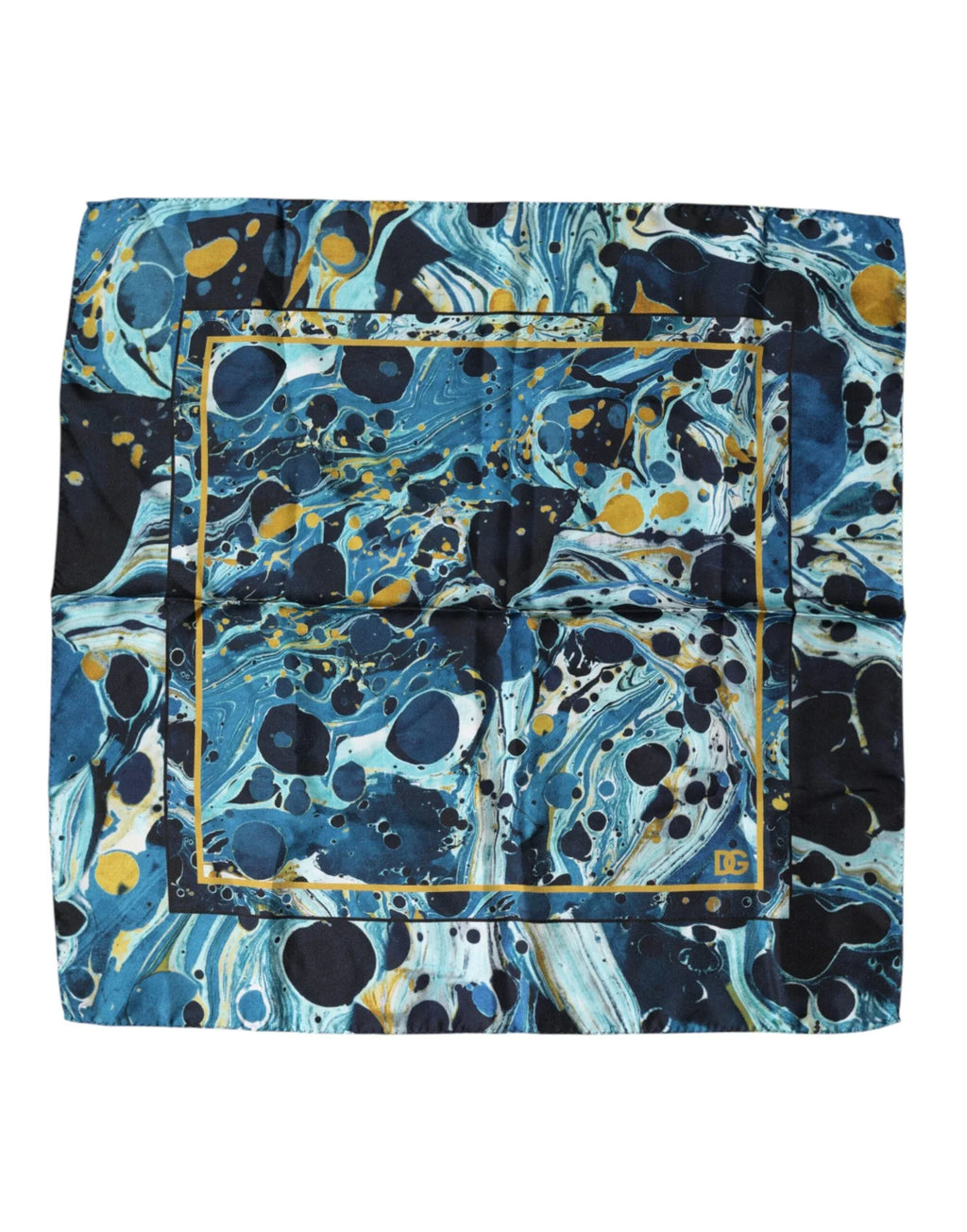 Dolce & Gabbana Multicolor Marble Square Foulard Scarf - Zeiniez