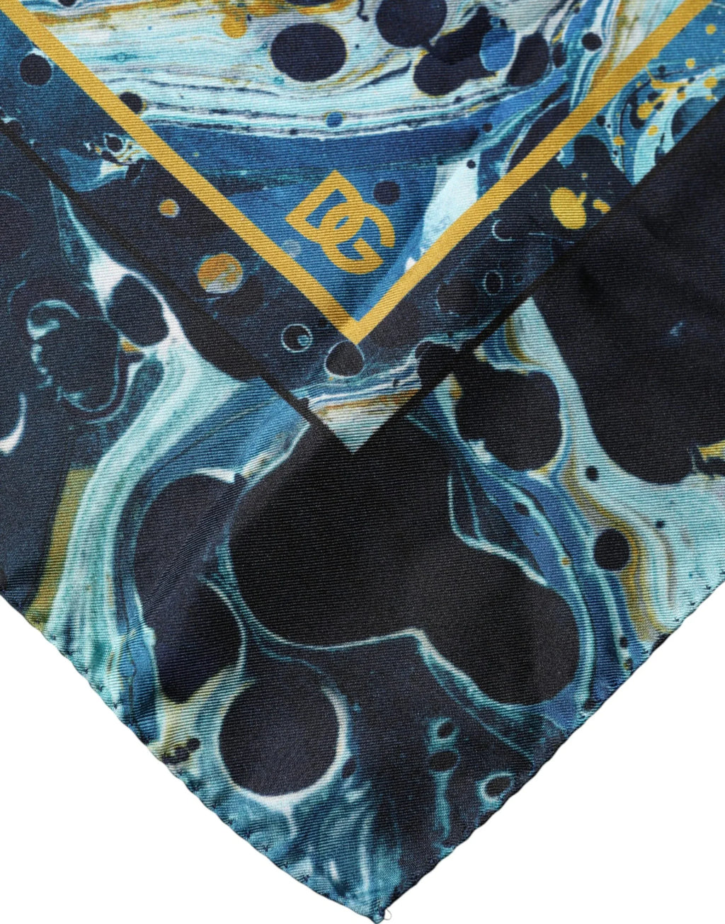 Dolce & Gabbana Multicolor Marble Square Foulard Scarf - Zeiniez