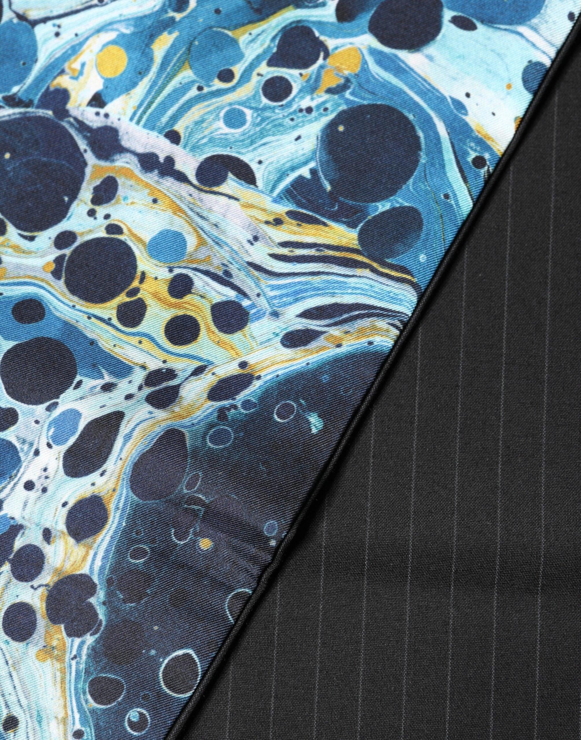 Dolce & Gabbana Multicolor Marble Neck Wrap Foulard Scarf - Zeiniez