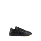 Prada Black Lamb Ovis Aries Aries Low Top Sneakers - Zeiniez