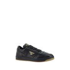 Prada Black Lamb Ovis Aries Aries Low Top Sneakers - Zeiniez
