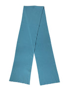 Dolce & Gabbana Blue Cashmere Knit Neck Wrap Shawl Scarf - Zeiniez