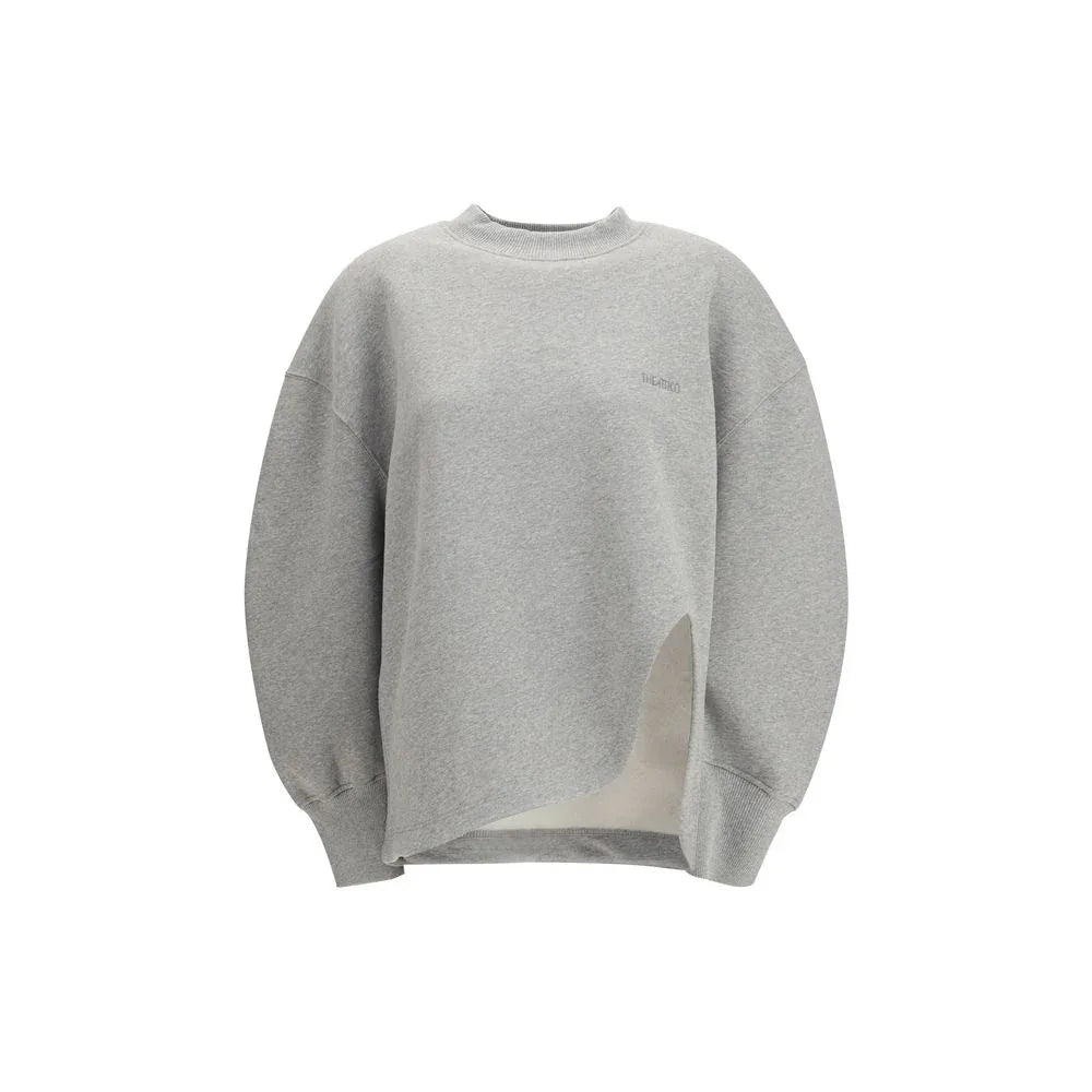The Attico Gray Cotton Sweatshirt - Zeiniez