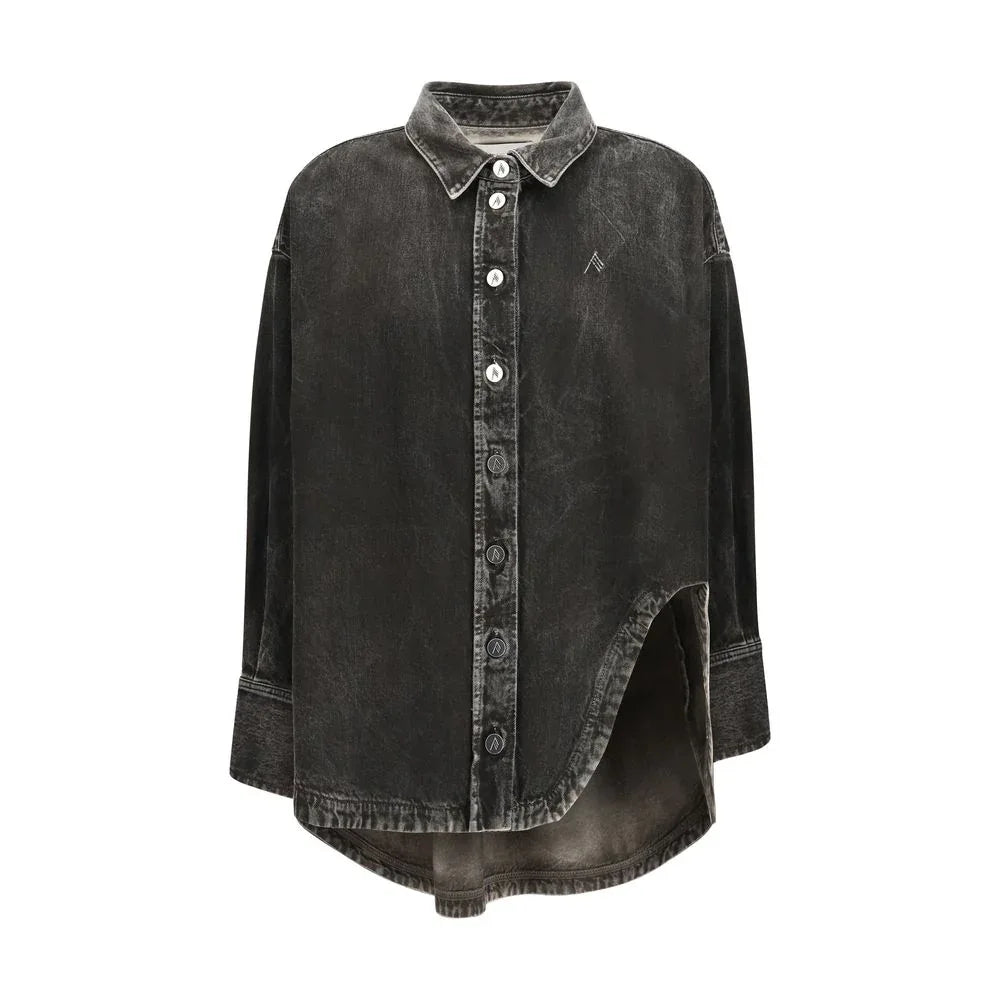 The Attico Black Denim Shirt - Zeiniez