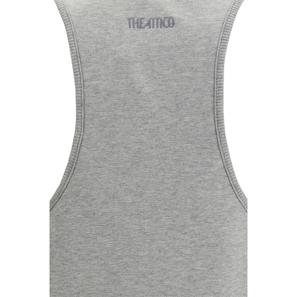 The Attico Gray Cotton Casual Dress - Zeiniez