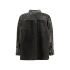 The Attico Black Denim Shirt - Zeiniez