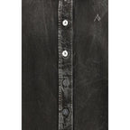 The Attico Black Denim Shirt - Zeiniez