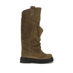 The Attico Brown Calf Leather Bos Taurus Lace-Up Boots - Zeiniez