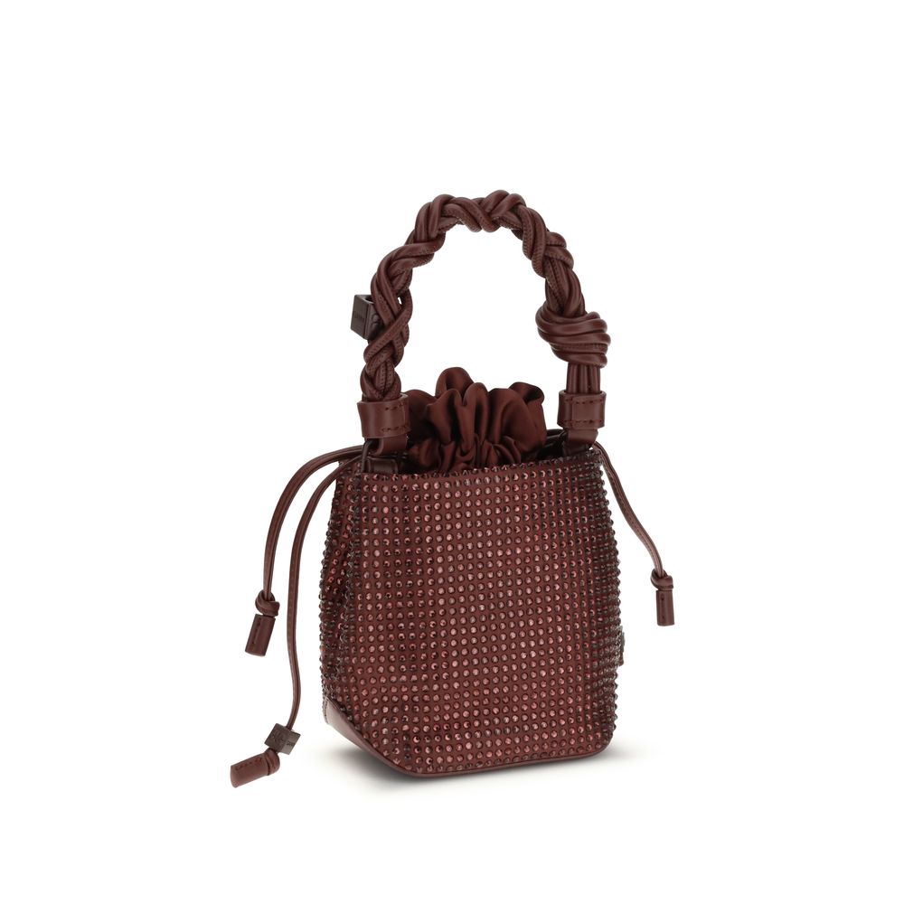 Ganni Bordeaux Recycled Polyester Handbag - Zeiniez