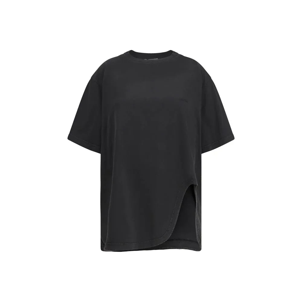 The Attico Black Cotton T-Shirt - Zeiniez