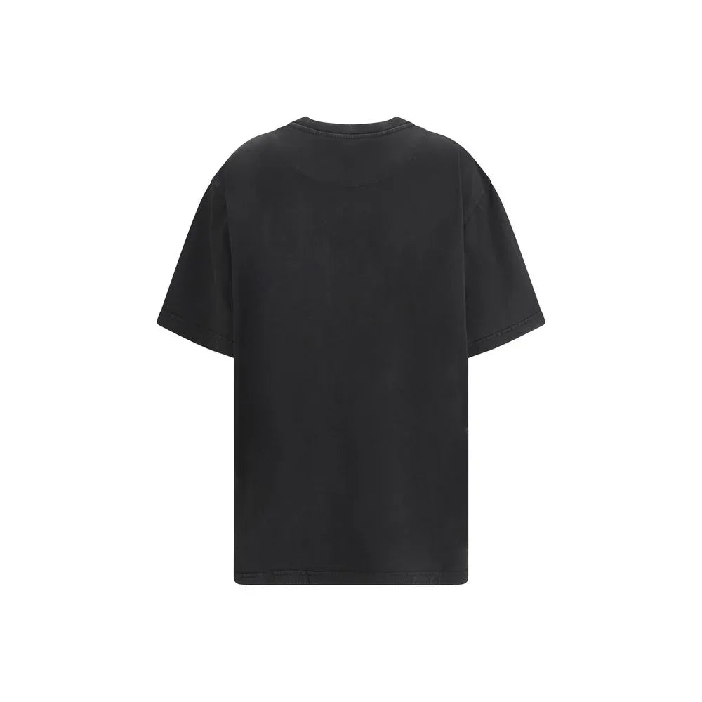 The Attico Black Cotton T-Shirt - Zeiniez