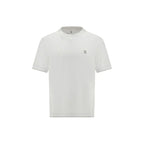 Brunello Cucinelli White Cotton T-Shirt - Zeiniez