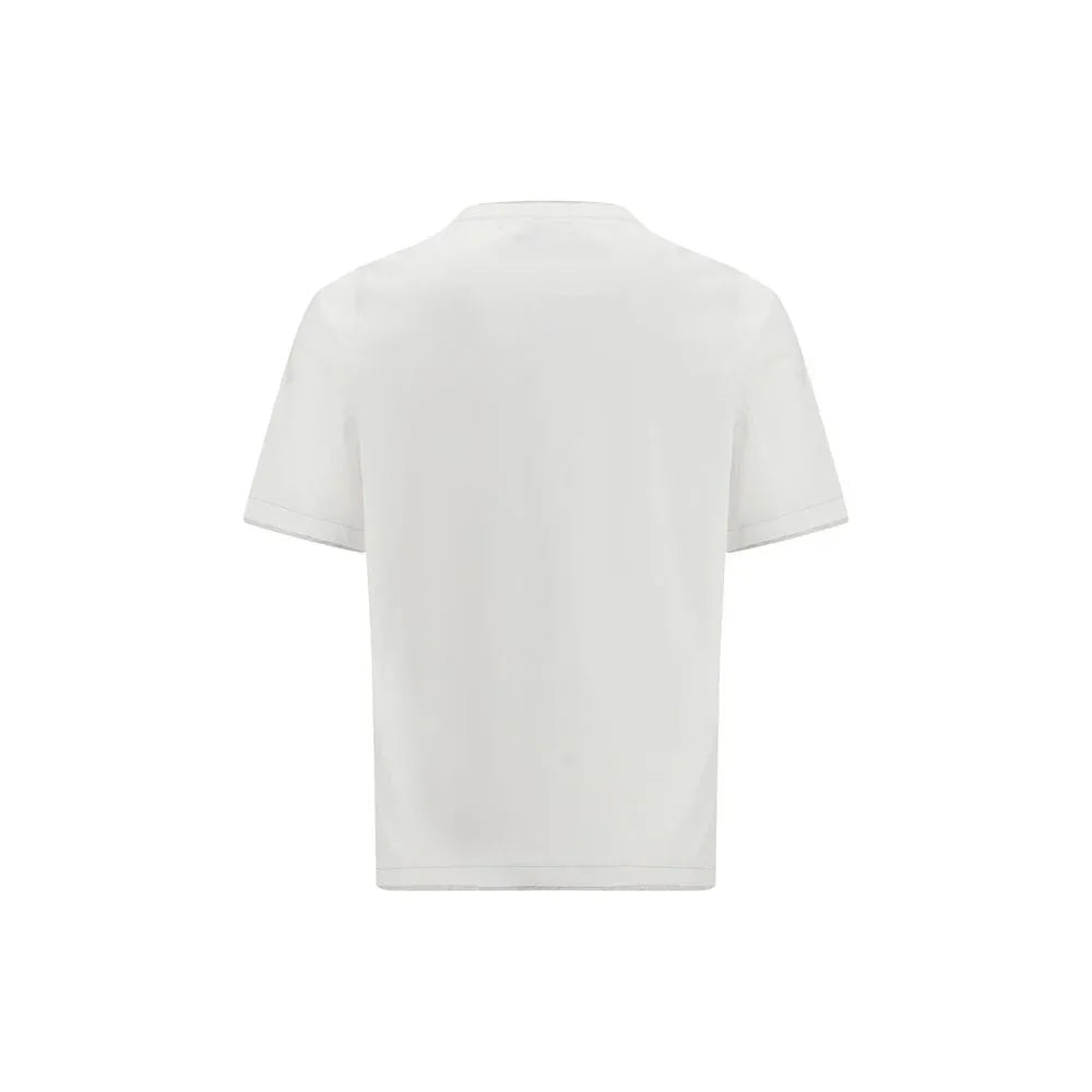 Brunello Cucinelli White Cotton T-Shirt - Zeiniez