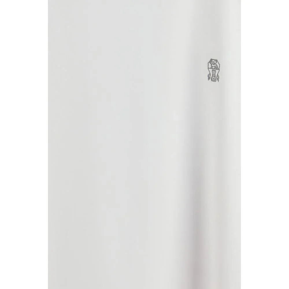 Brunello Cucinelli White Cotton T-Shirt - Zeiniez