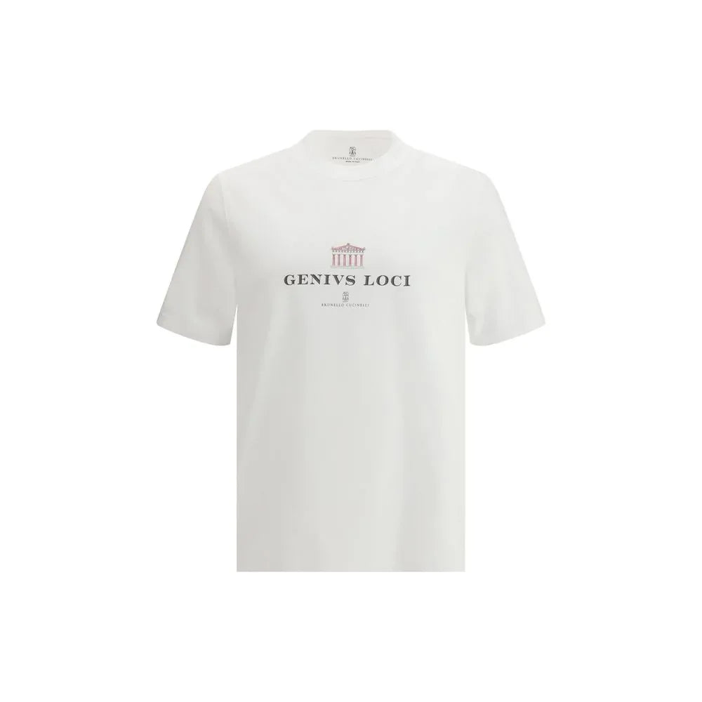 Brunello Cucinelli White Cotton T-Shirt - Zeiniez