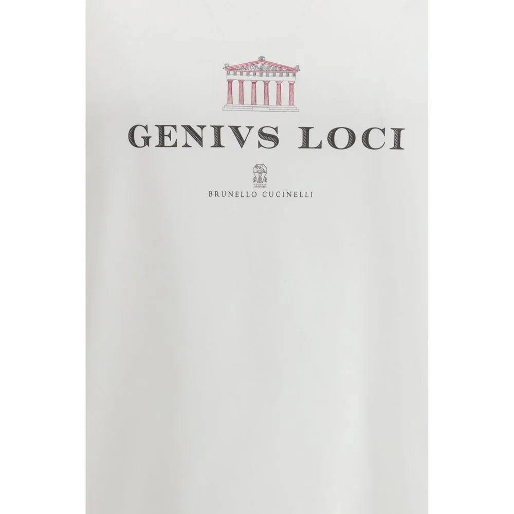 Brunello Cucinelli White Cotton T-Shirt - Zeiniez