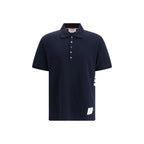 Thom Browne Blue Cotton Polo Shirt - Zeiniez