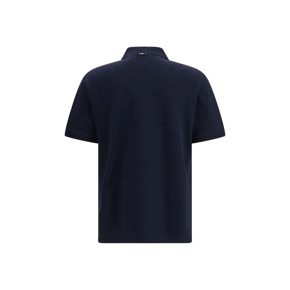 Thom Browne Blue Cotton Polo Shirt - Zeiniez