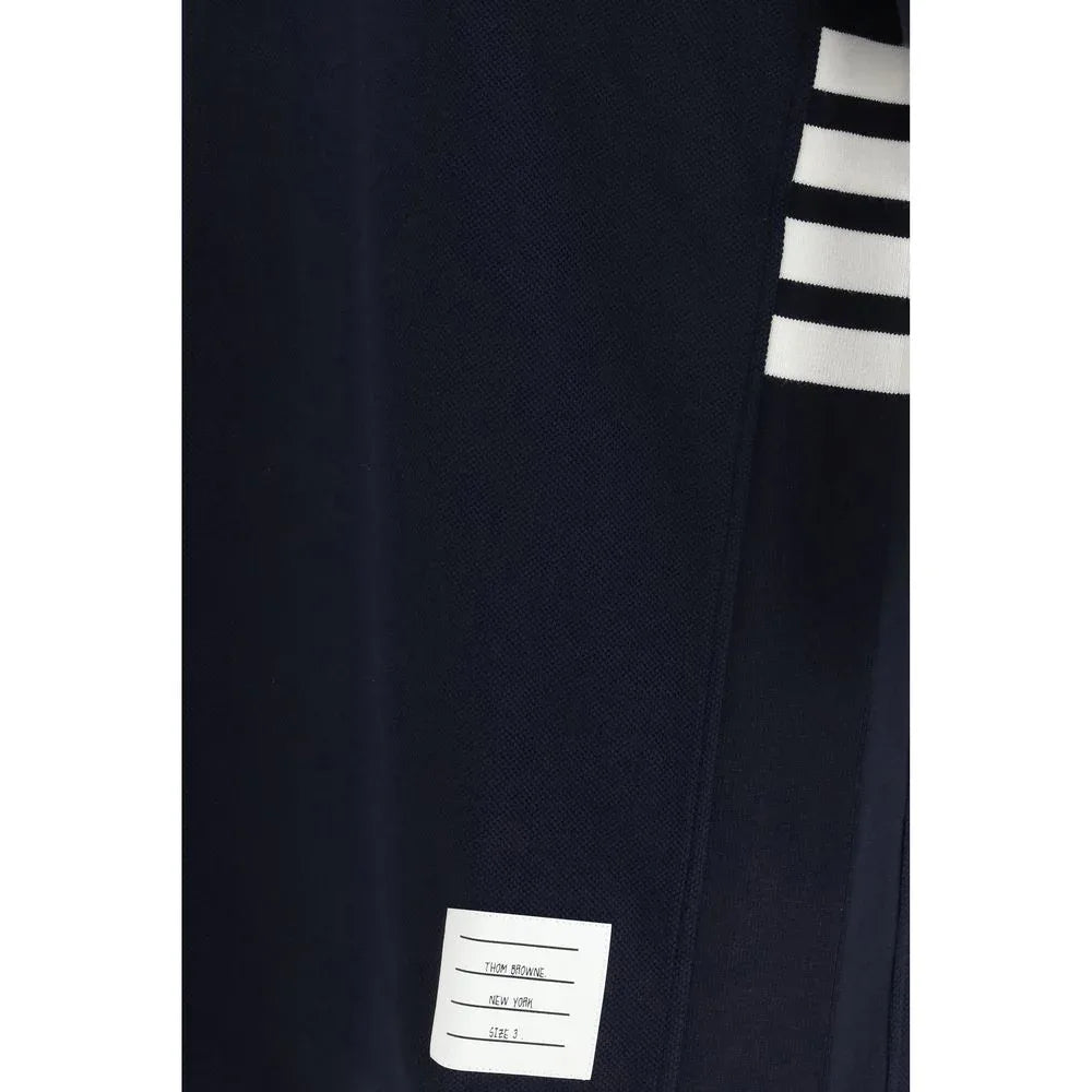 Thom Browne Blue Cotton Polo Shirt - Zeiniez
