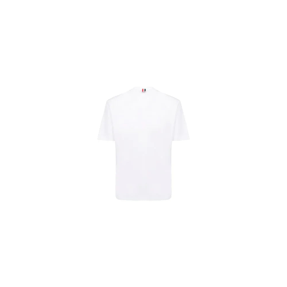 Thom Browne White Cotton T-Shirt