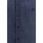 Etro Blue Linen Dress Shirt - Zeiniez
