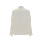 Fendi White Silk Pattern Shirt - Zeiniez