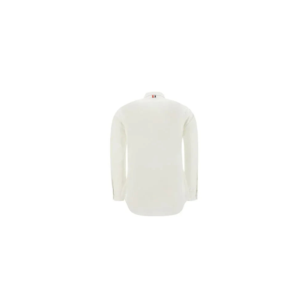 Thom Browne White Cotton Dress Shirt - Zeiniez
