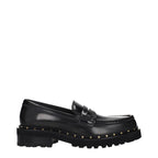 Golden Goose Black Leather Slip-On Loafers