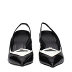 Givenchy Black Leather Wedge Sandals