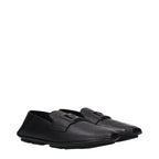 Dolce & Gabbana Black Leather Slip-On Loafers