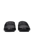 Dolce & Gabbana Black Leather Slip-On Loafers