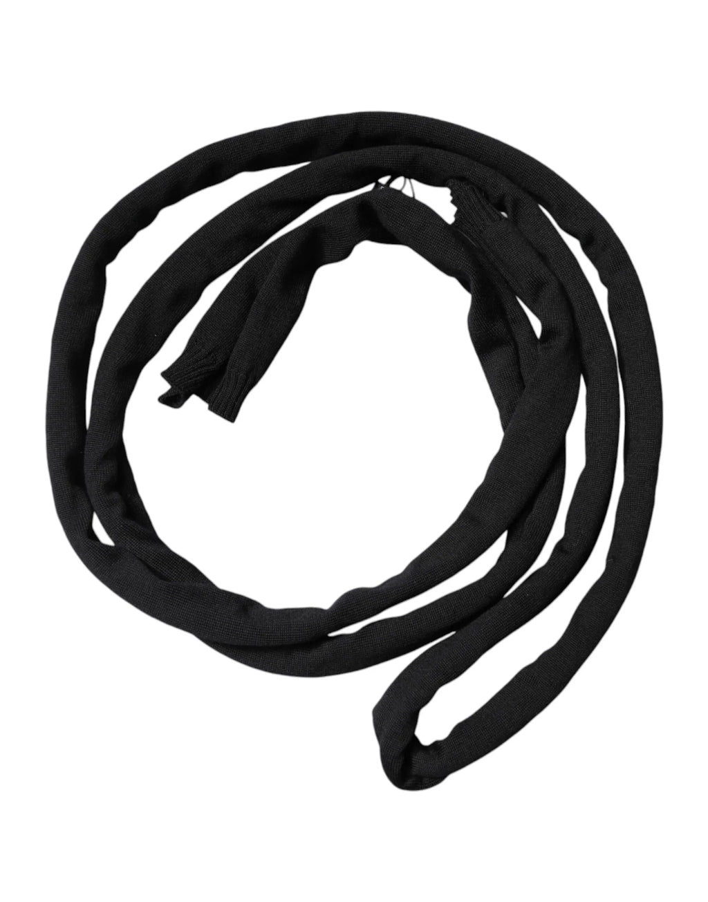 Dolce & Gabbana Black Wool Knitted Neck Wrap Shawl Men Scarf - Zeiniez