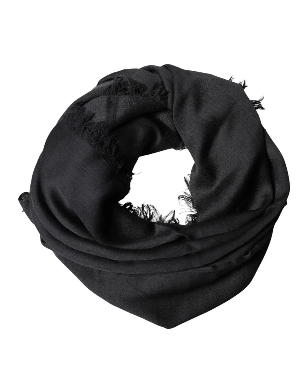 Dolce & Gabbana Black Lace Stole Neck Wrap Shawl Scarf - Zeiniez