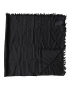 Dolce & Gabbana Black Lace Stole Neck Wrap Shawl Scarf - Zeiniez