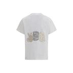 Ganni White Cotton T-Shirt - Zeiniez