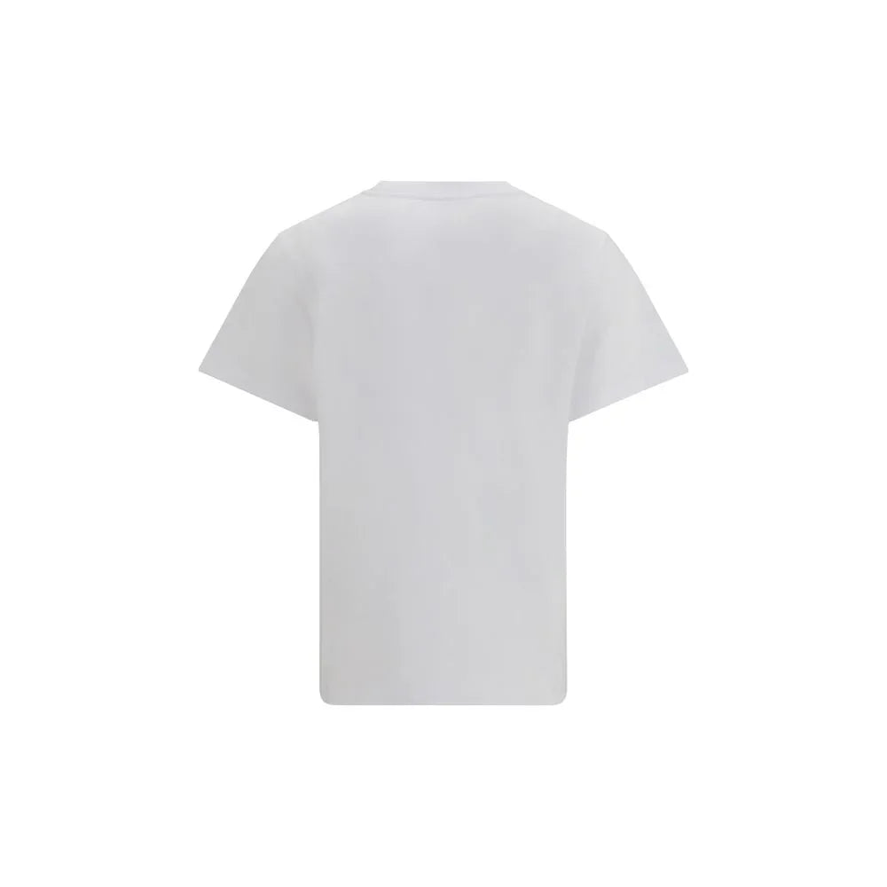 Ganni White Cotton T-Shirt - Zeiniez