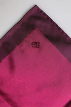 Dolce & Gabbana Maroon Silk Lace Stole Square Foulard Scarf - Zeiniez