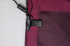 Dolce & Gabbana Maroon Silk Lace Stole Square Foulard Scarf - Zeiniez